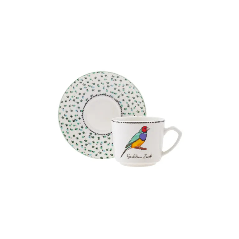 Karaca Vogel 6 Coffee Cups Multicolor Porcelain