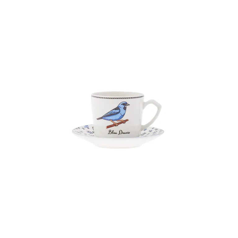 Karaca Vogel 6 Coffee Cups Multicolor Porcelain