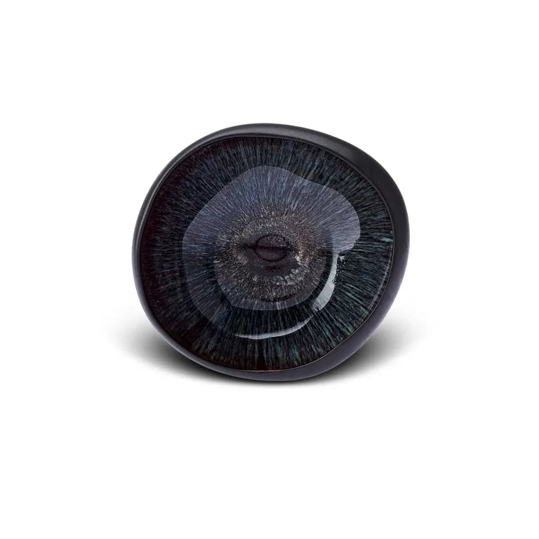 KARACA Galactic Black Bowl – Stylish Reactive Glaze