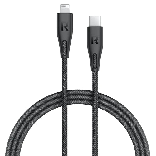 RAVPower Type-C to Lightning Cable 1.2m Nylon Color Braid Cable