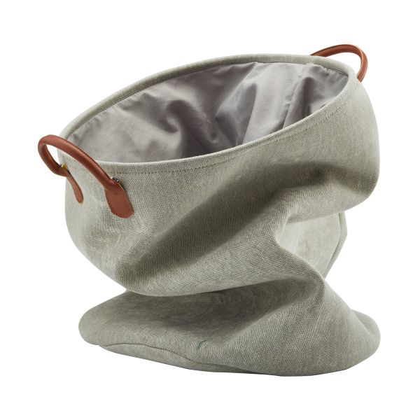 سلة غسيل Aquanova York 76 لتر - رمادي فاتح عملي