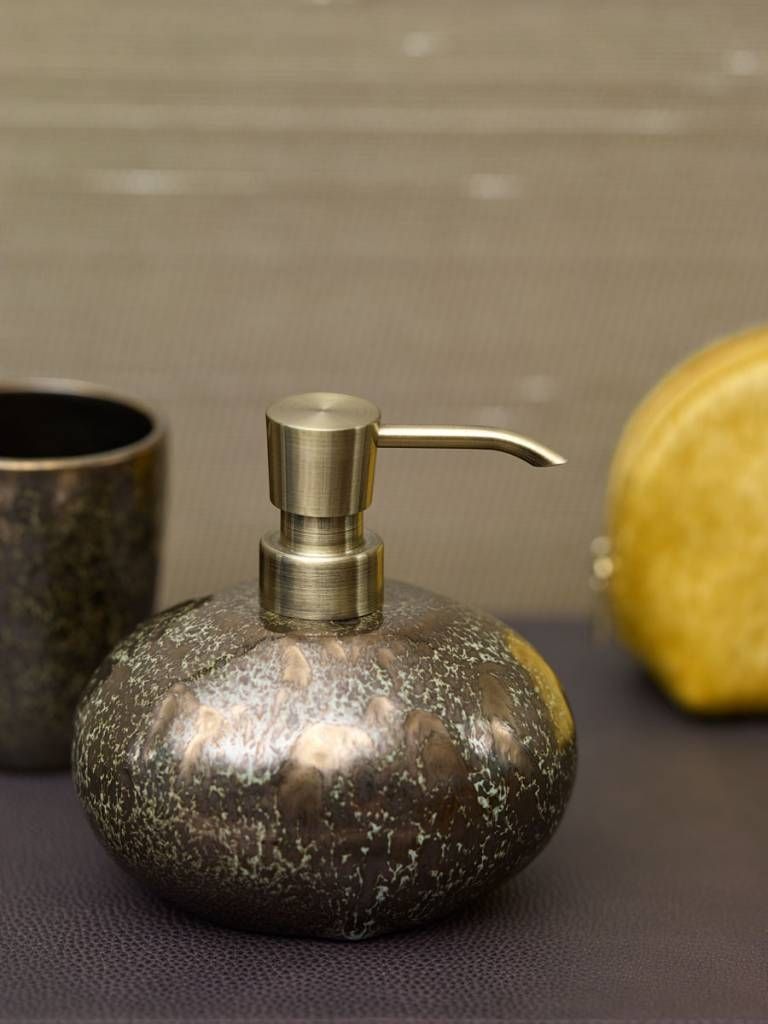 Aquanova Ugo Soap Dispenser – Handcrafted Stoneware, 500ml