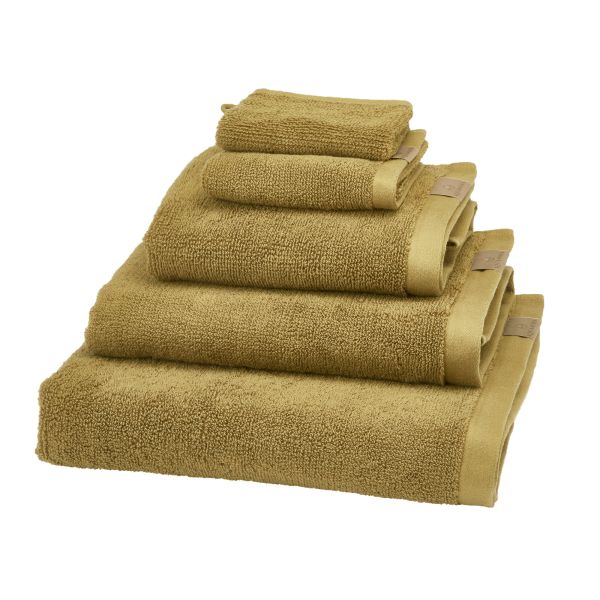 منشفة استحمام Aquanova Oslo 100x150 سم - أصفر داكن