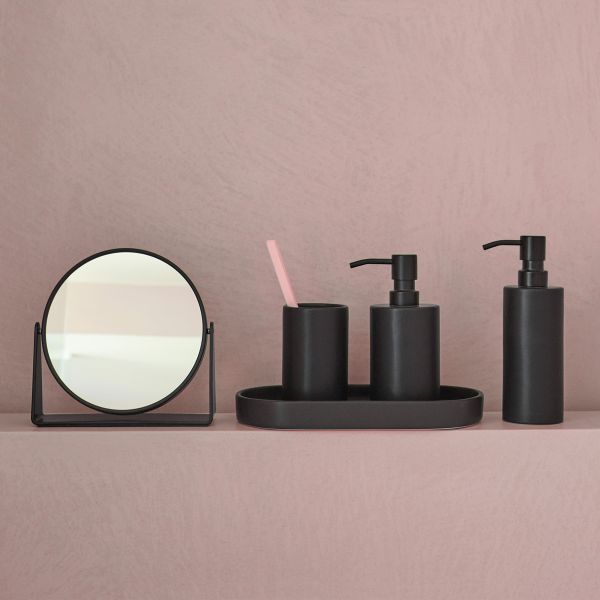 Aquanova Forte 7X Magnifying Mirror – Black for Precision