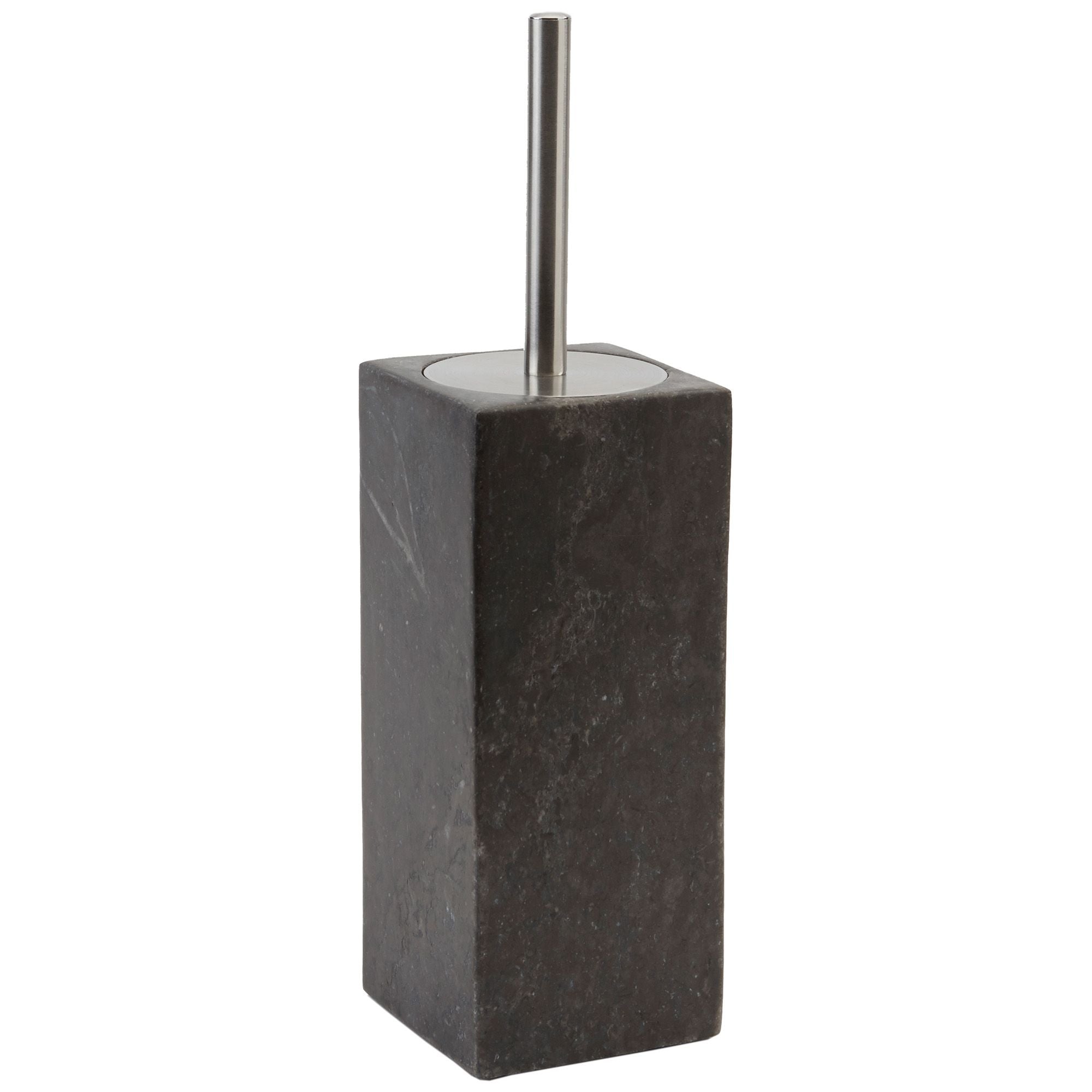 Aquanova Hammam Toilet Brush – Natural Stone & Stainless Steel – Dark Gray