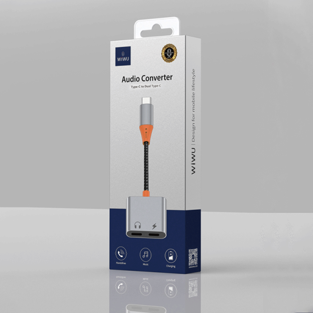 محول صوت ويوو من التايب سي إلى التايب سي المزدوج