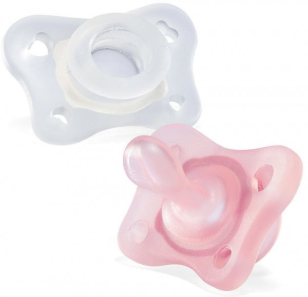 Chicco Mini Soft Girl 2-6M 2PCS C Lightweight Pacifier - Pink