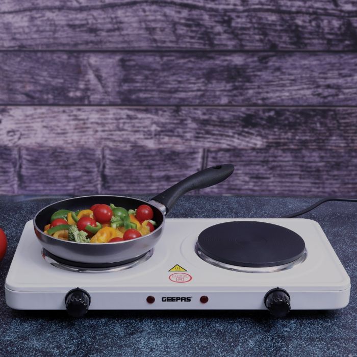 Geepas Double Hot Plate Portable Electric Hob