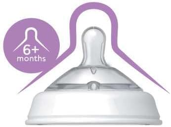 Chicco Natural Feeling Teat 6m+ Food Flow Anti-Colic 2 pcs