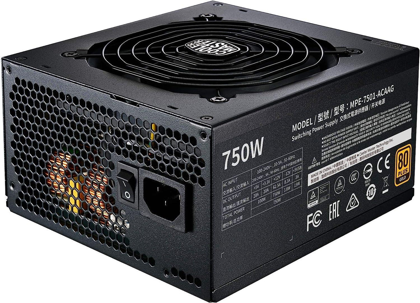 Cooler Master MWE750 V2 Full Modular 80+ Gold Certified 750W Power Supply