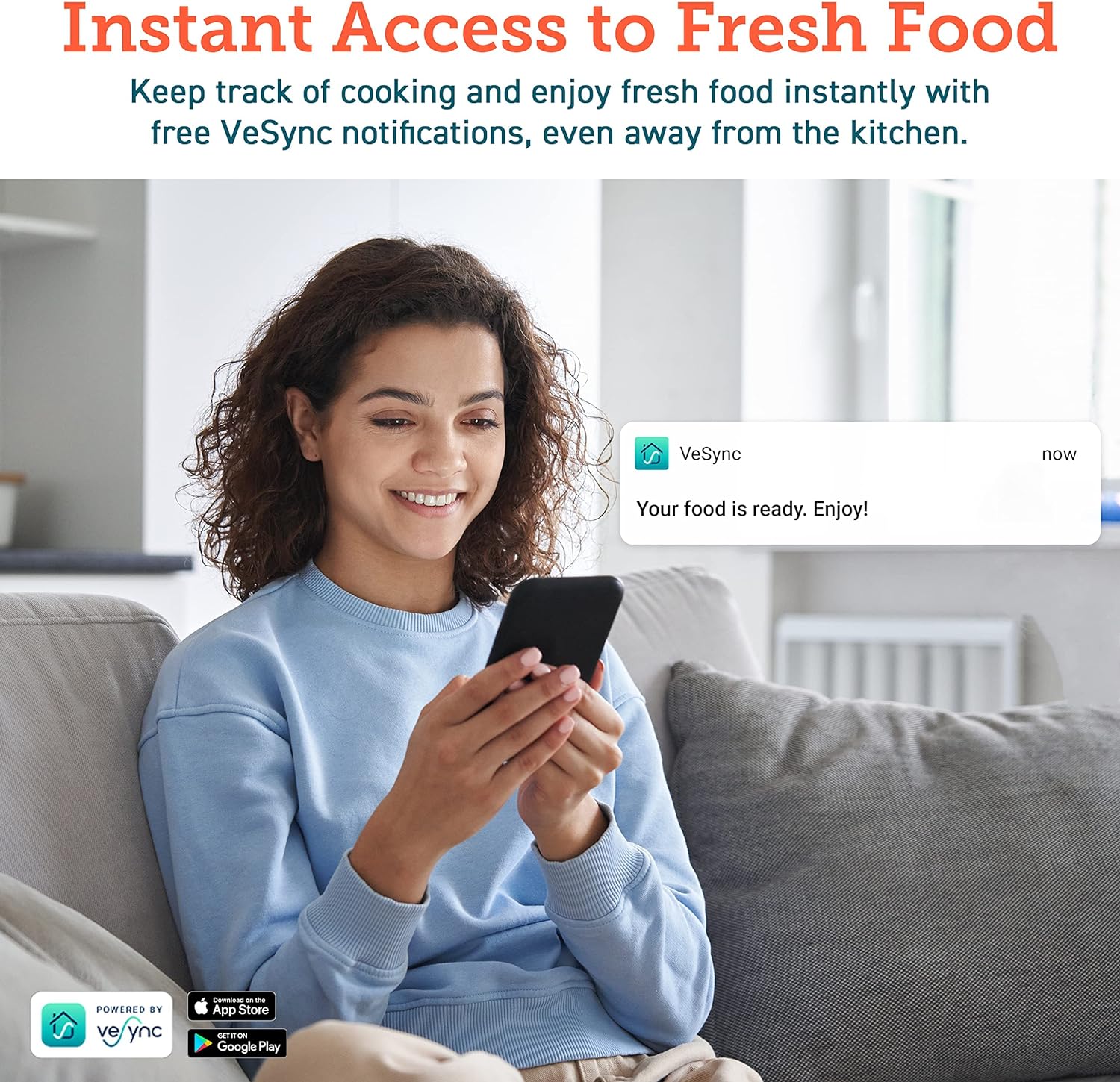 فرن قلي هوائي ذكي سعة 5.5 لتر من COSORI، 200 وصفة (كتاب طبخ وعبر الإنترنت) مع التحكم في التطبيق