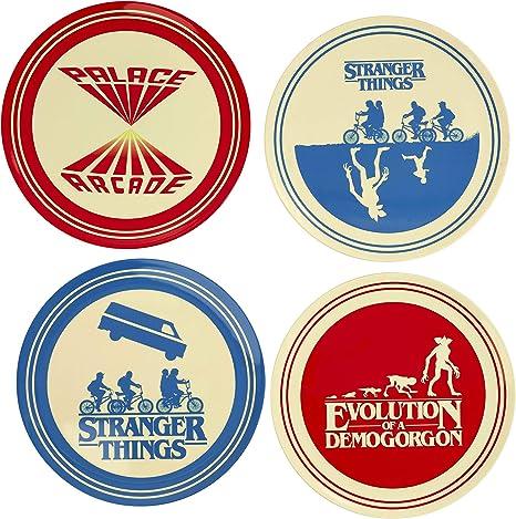 Funko Stranger Things Melamine Plate Set of 4, One Size - Silhouette