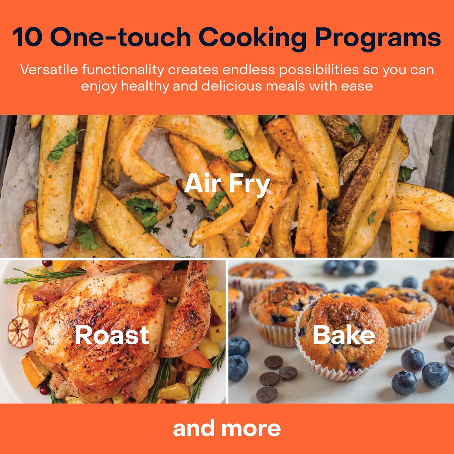 مقلاة هوائية سريعة Nutricook 2، سعة 3.6 لتر / شاشة تحكم رقمية - أسود