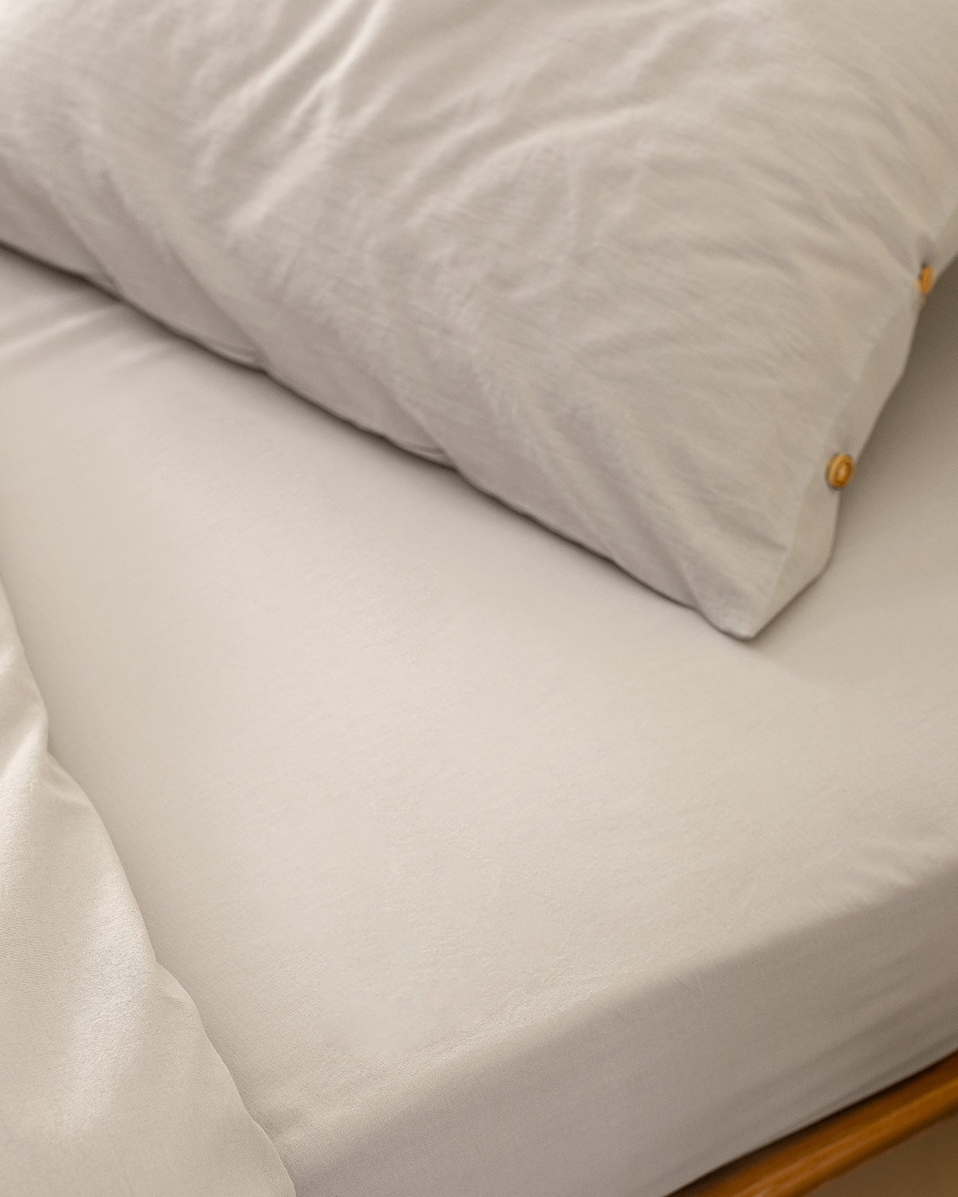 Carla Single Size Fitted Washed Duvet Cover Set - Madame Coco JO