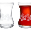 Lavem-white Flowers Tea Glass Set Of 6 - Madame Coco JO