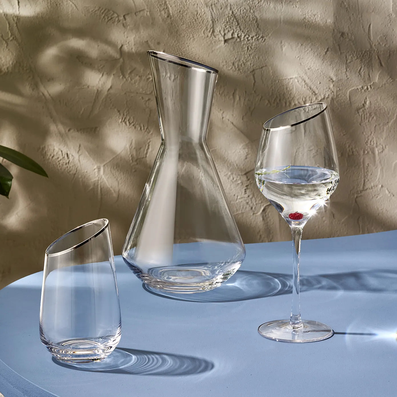 KARACA AURORA 25-Piece Gold Glass Set – Luxury Elegance