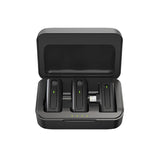 WIWU Wi-WM002 Dual Mini، زمن انتقال منخفض، تقليل ضوضاء بالذكاء الاصطناعي، توصيل وتشغيل، ميكروفون لاسلكي لمنفذ Type-C