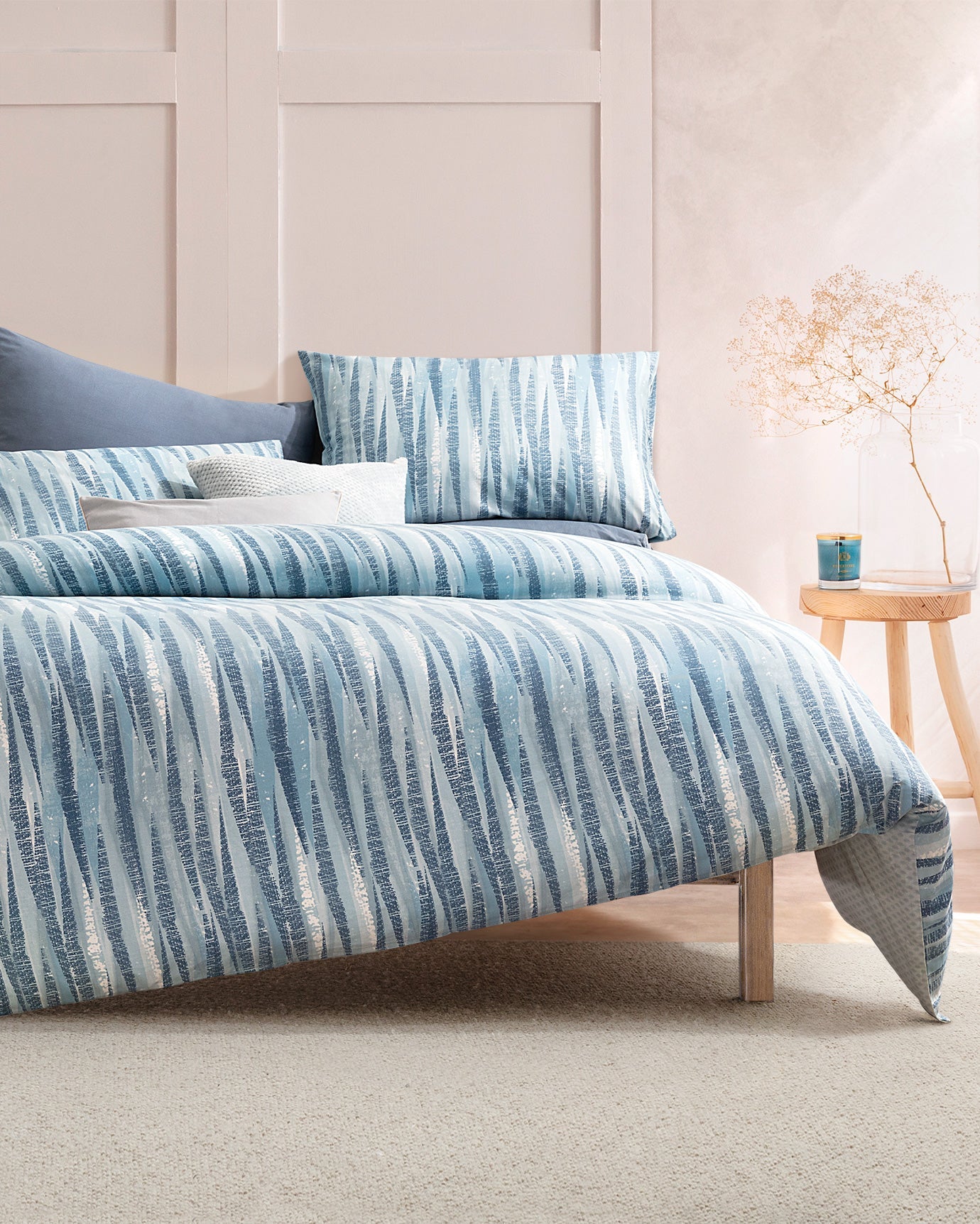 Joell Single Ranforce Size Duvet Cover Set - Fitted - Madame Coco JO