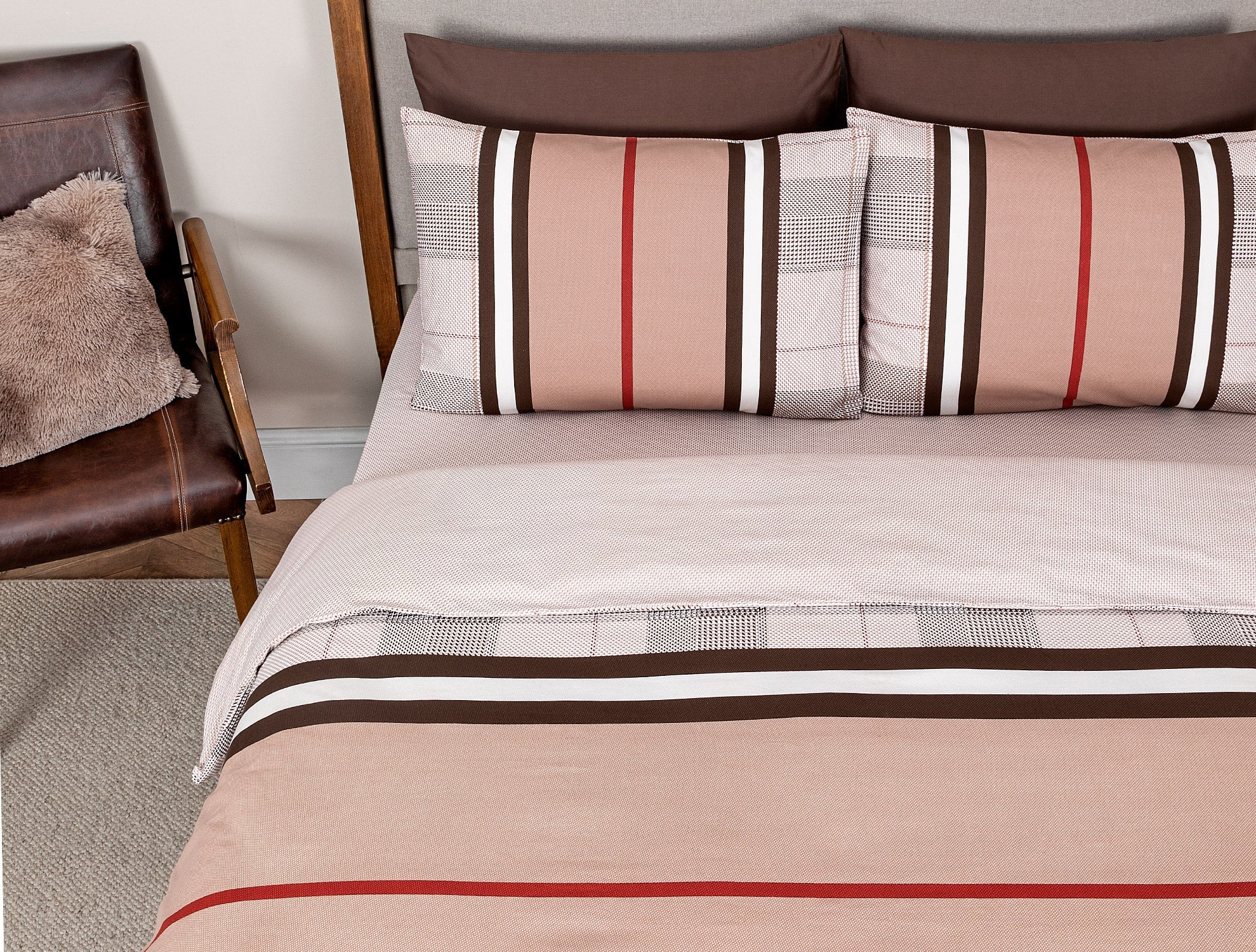 Leeroy Single Size Duvet Cover Set - Ranforce Patterned - Madame Coco JO