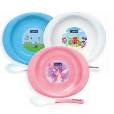 Optimal Solid Body Feeding Plate with Stainless Steel Edges