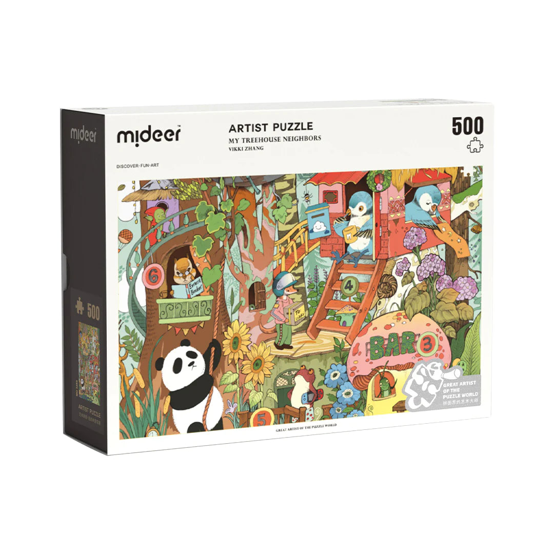 Mideer Artist Puzzle 500P – My Treehouse Neighbors