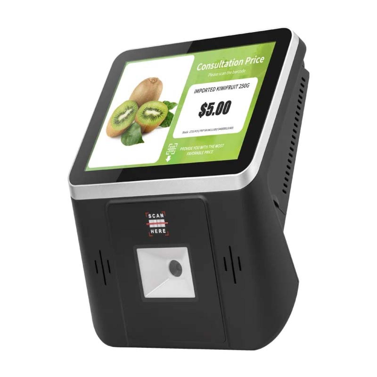 HAING A100 Supermarket Price Checker, 8-Inch Touchscreen, 1D/2D Barcode Support, Windows 10