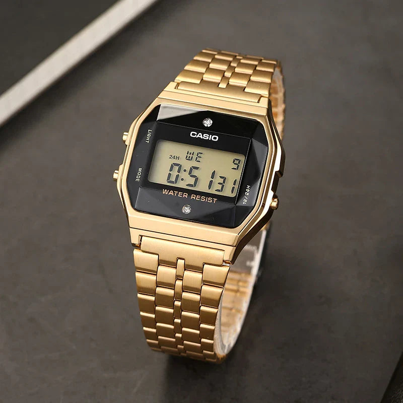 Casio Gold A159WGED-1DF Natural Diamond Digital
