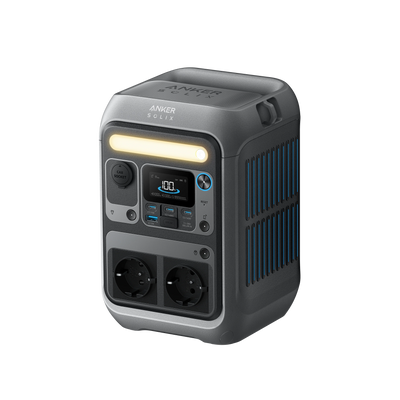 محطة طاقة محمولة Anker SOLIX C300 بقوة 300 واط مع 7 منافذ