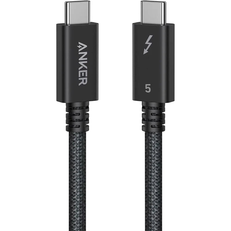 Anker Prime Thunderbolt 5 Cable 1.7ft 80Gbps 240W – Black