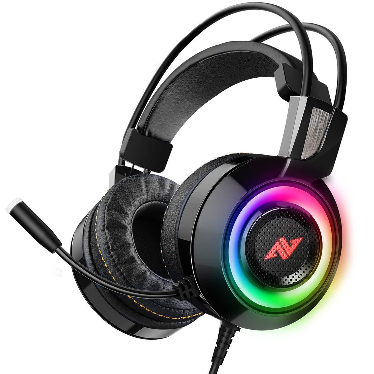 ABKONCORE CH60 REAL 7.1 - VIVID VIBRATION & RGB - Gaming Headset