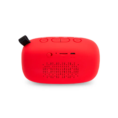 Aiwa BS-110RD Portable Speaker Red - Angle View