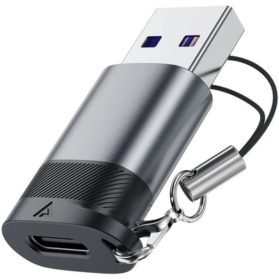ACEFAST WIRE PRO USB-C to USB-A Adapter | 10Gbps Data Transfer | Fast Charging 27W | Aluminum Alloy