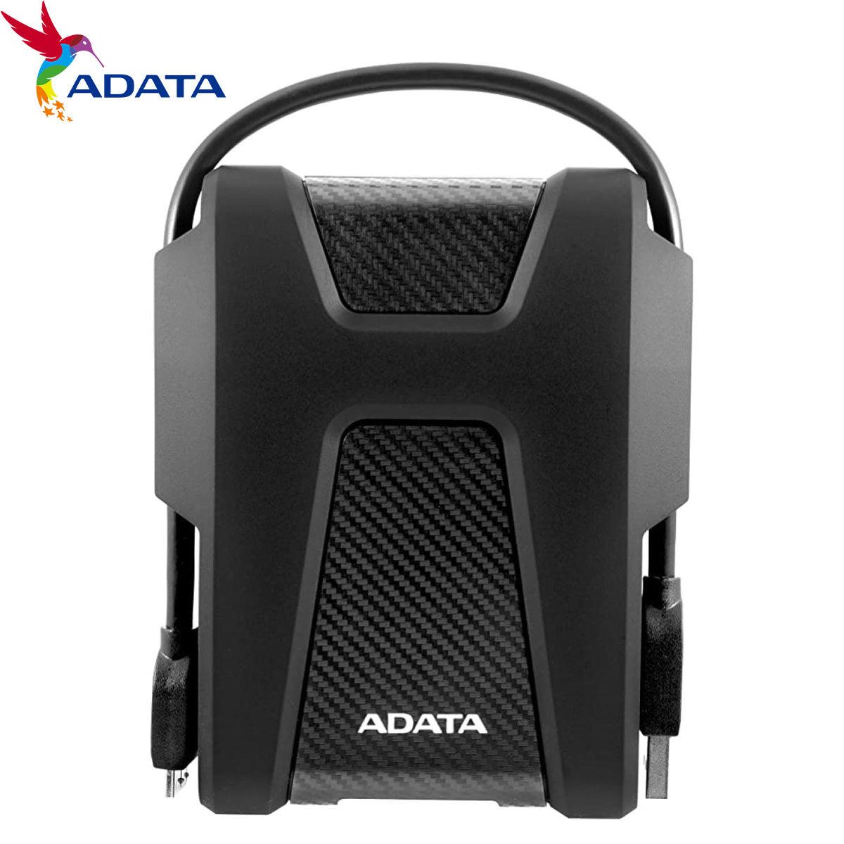 محرك أقراص صلبة خارجي ADATA HD680 سعة 2 تيرابايت بصندوق أسود اللون