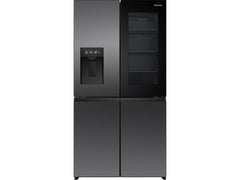 Hisense RQ600P7SKE French Door Refrigerator 615L Black - Front View