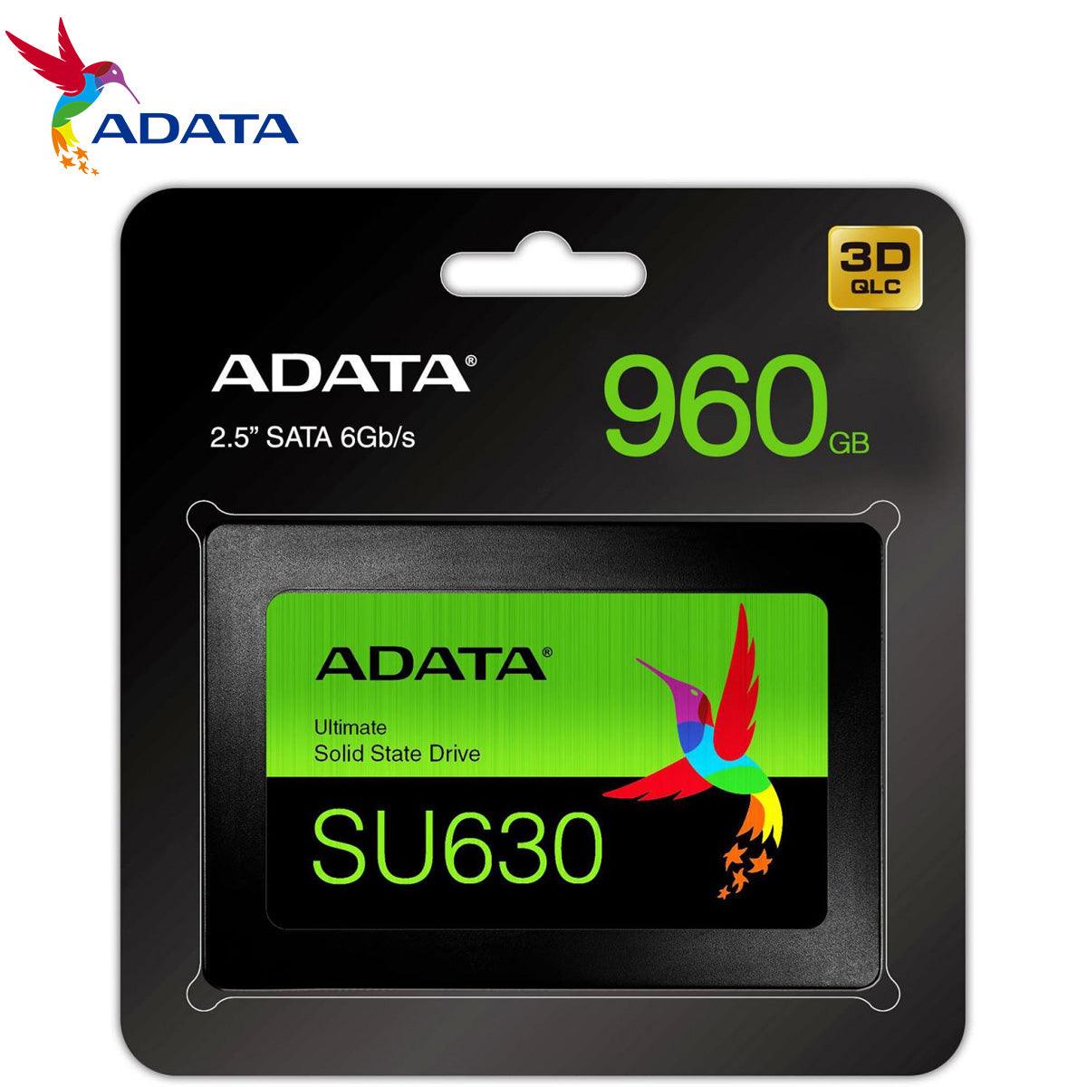 ADATA SU630SS 960GB باللون الأسود للبيع بالتجزئة