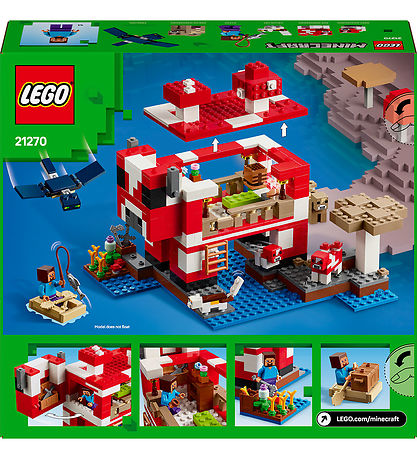 LEGO Minecraft منزل Mooshroom 21270 – 500 قطعة