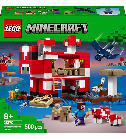 LEGO Minecraft منزل Mooshroom 21270 – 500 قطعة