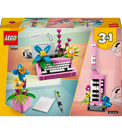 LEGO Creator آلة كاتبة مع زهور 3 في 1 – 363 قطعة