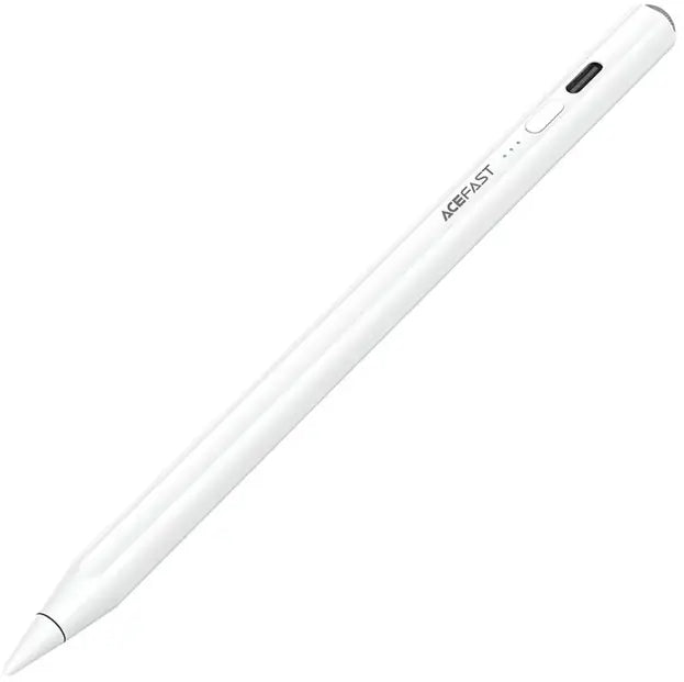 ACEFAST V2 Stylus Capacitive Pen for iPad – Active Recognition, Magnetic, USB-C Charging (White)