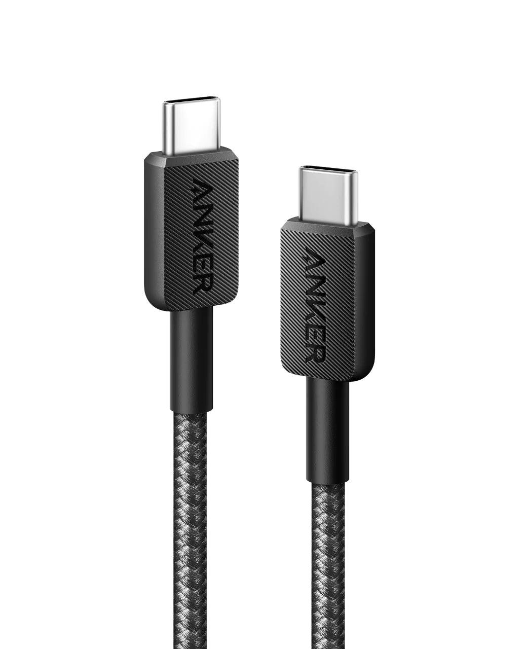 Anker 322 USB C to USB C Cable 0.9m Durable and Fast - Black