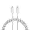 Anker 322 USB C to USB C Cable 6ft Braided Durable & Fast - White
