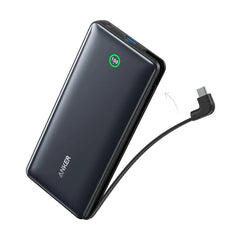 Anker Nano Power Bank 20,000mAh 30W Built In USB C Cable - Black