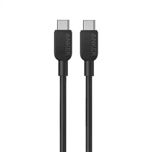 Anker Type C to Type C Cable Fast Charging & Durability - Black