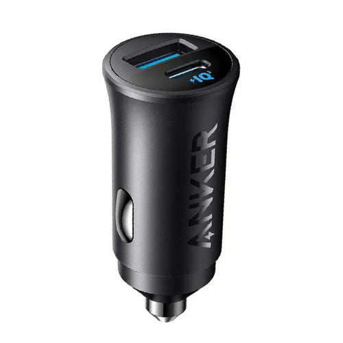 Anker USB C Car Charger 30W Fast & Safe Dual Charging - Black