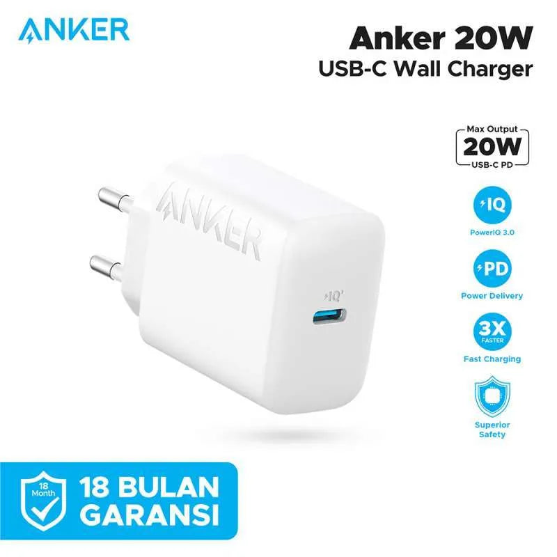 Anker Wall Charger PowerPort 20W Fast & Compact Charging