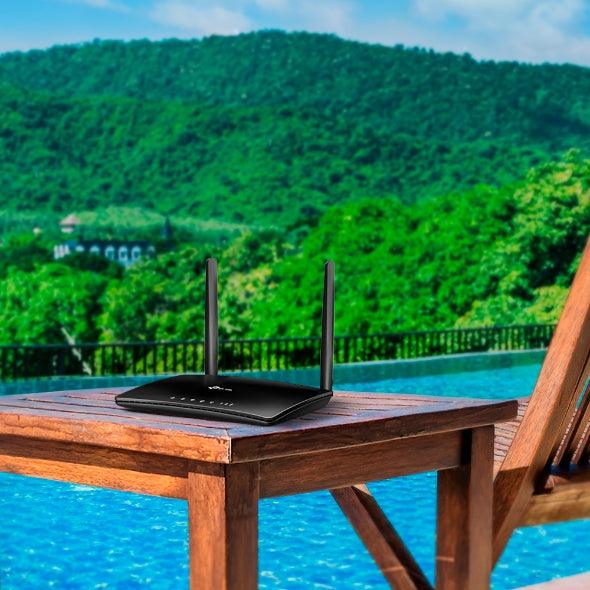 جهاز التوجيه اللاسلكي من تي بي لينك AC750 مع مزدوج النطاق ومودم ال تي اي 4جي مدمج