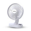 Geepas 8" Rechargeable Fan with LED Night Light, 9H Runtime, 3 Speeds, White GF21157