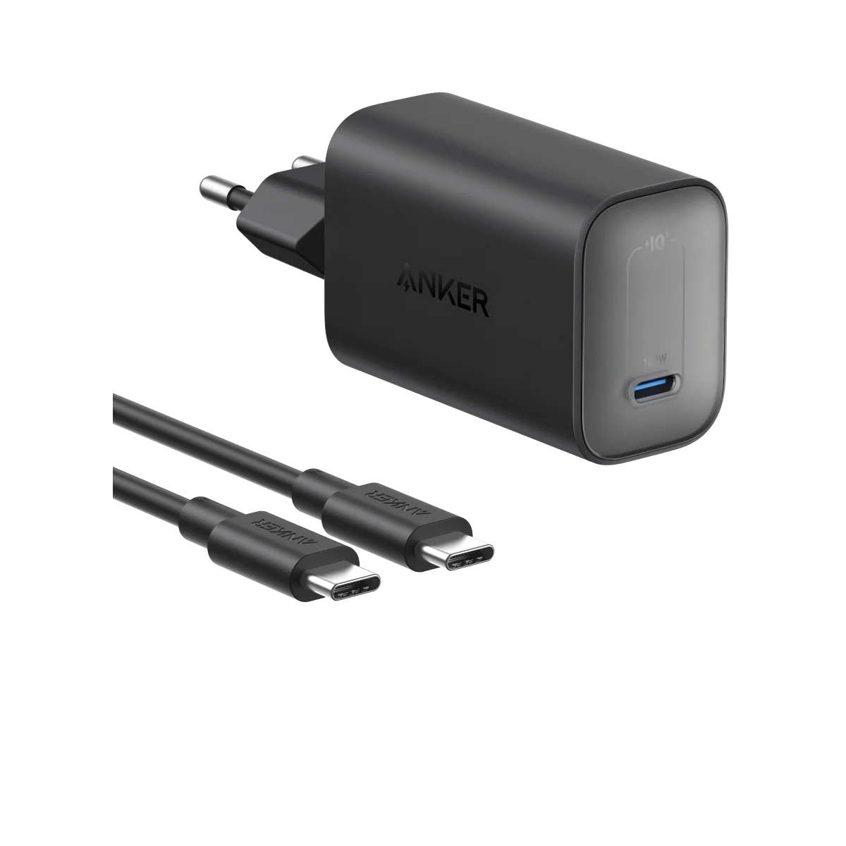 شاحن أنكر نانو (100 واط) مع كابل USB-C - صغير الحجم للغاية | شحن سريع لأجهزة ماك بوك