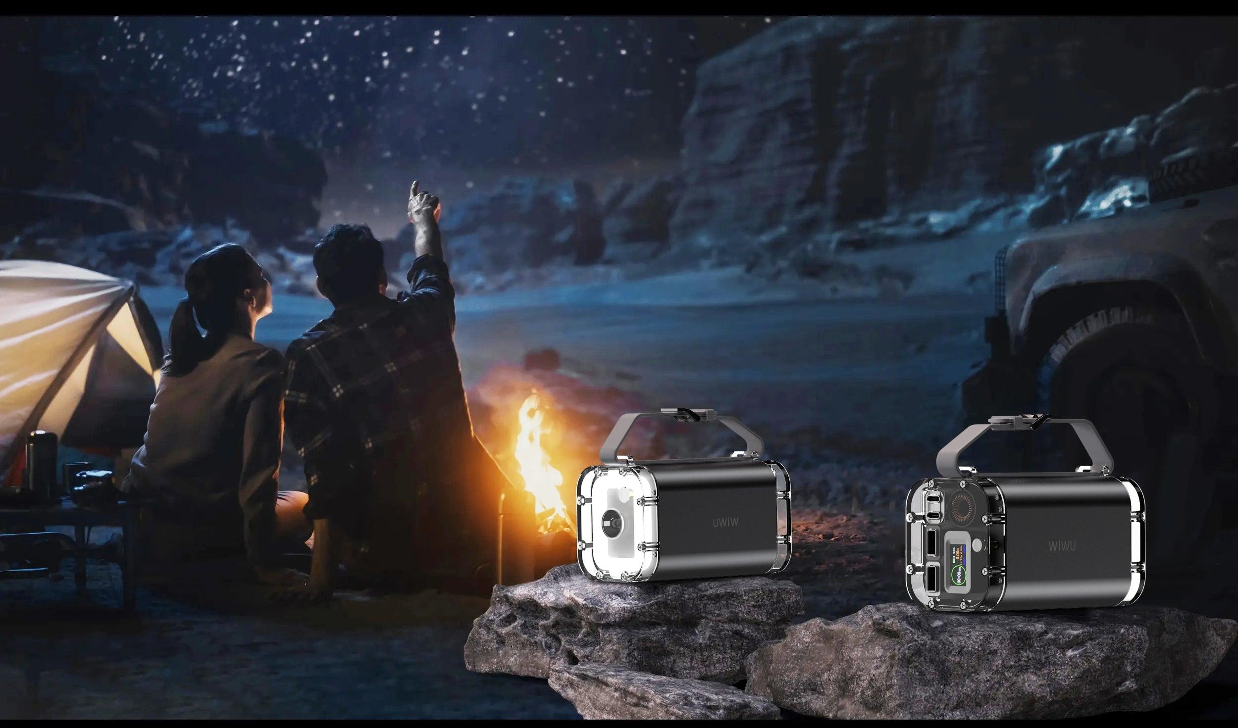 ويوو 100 واط شاحن سريع المحمول مصدر طاقة تخزين الطاقة 40000 مللي أمبير في الساعة - أسود