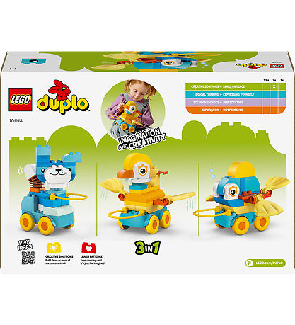 LEGO® DUPLO® 3in1 Animals on Wheels 10448 - 58 Pieces